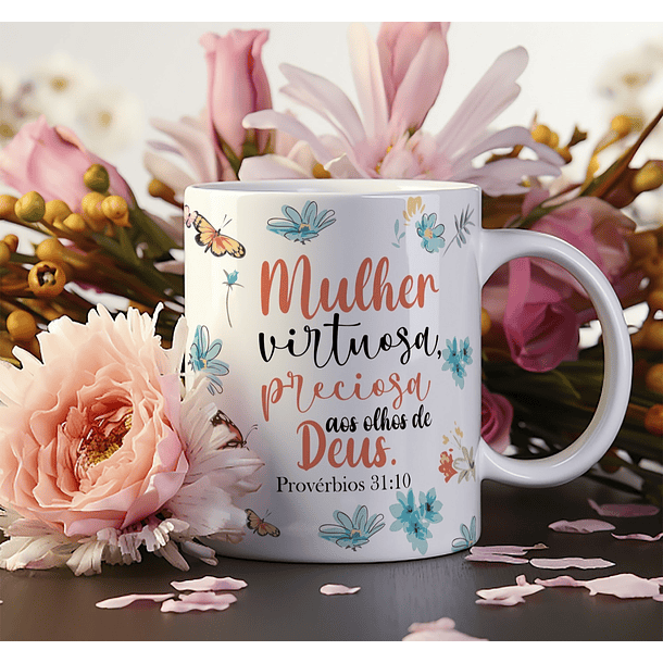 26 Artes para Caneca Alfabeto Dia das Mulheres Arquivo Editável 11