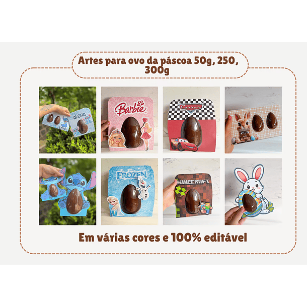 Arquivos Ovos de Páscoa Personagens e Mimos Arquivo Editável Canva 7