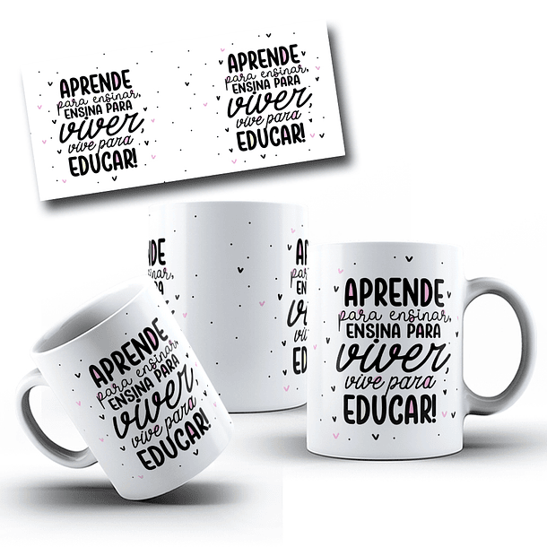 5 Artes para Caneca Dia dos Professores Arquivo em Jpg 2