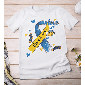 7 Artes para Camisa Sindrome de Down em Png 