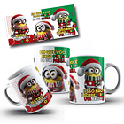 7 Artes para Caneca Natal Minions Arquivo em Jpg 7