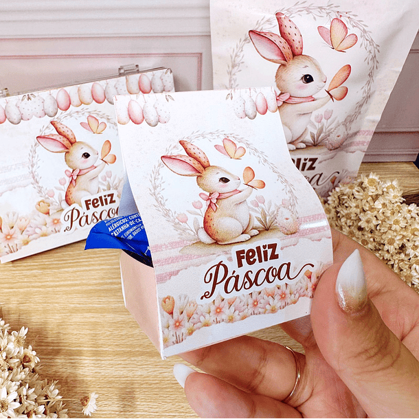 Arquivo de Corte Mimos Páscoa Clean Coelhinhos em Pdf  10