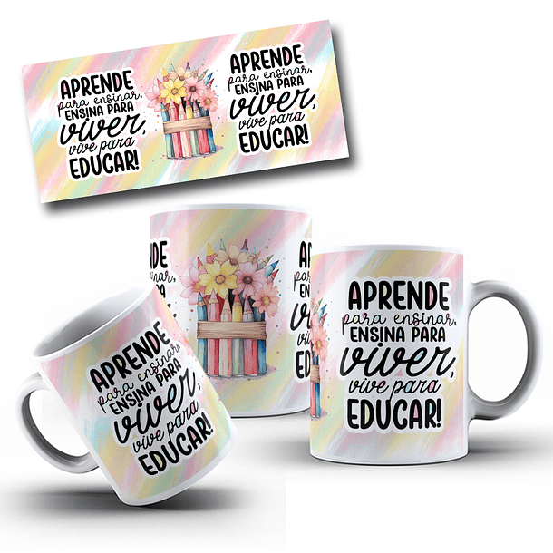 5 Artes para Caneca Dia dos Professores Arquivo em Jpg 5