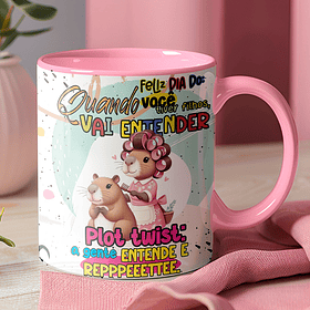 9 Artes para Caneca Dia das Mães Capivara Arquivo Editável