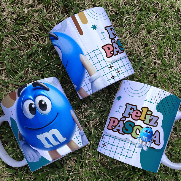 9 Artes para Canecas MMs Páscoa 3D Arquivo em Jpg 8