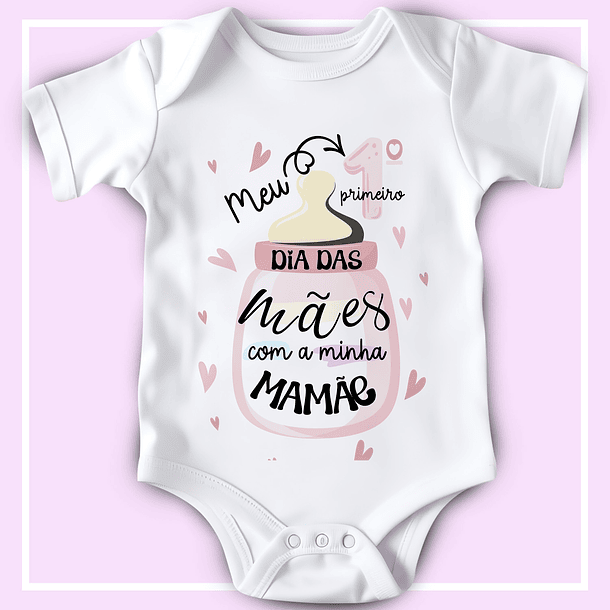 12 Artes para Body Infantil Dia das Mães Arquivo Editável  9