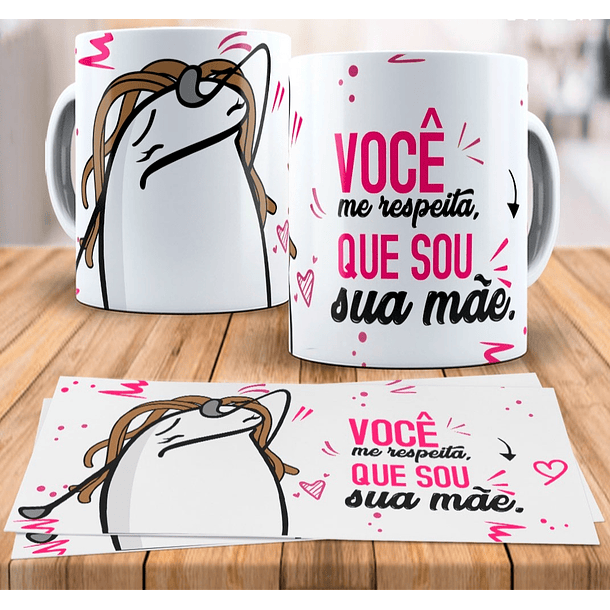 8 Artes para Caneca Flork Dia das Mãe Arquivo em Jpg  2