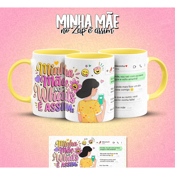 10 Artes para Caneca Mãe no Zap Arquivo em Jpg  9