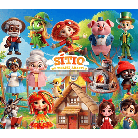 Kit Digital Sitio do Pica Pau Amarelo em Png  