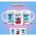 11 Artes para Caneca Karaokê Stitch Músicas de Amor Arquivo em Png  4
