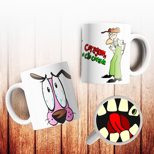 7 Artes para Caneca Bocão Personagens Arquivo Editável  4