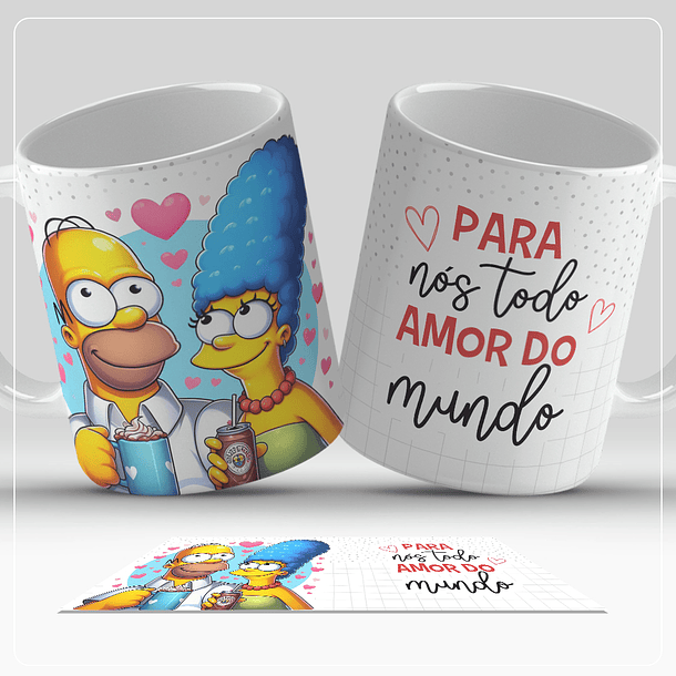 13 Artes para Caneca Dia dos Namorados Personagens Casal Arquivo em Jpg  3
