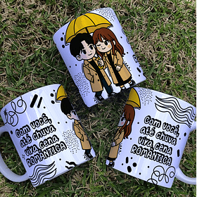 8 Artes para Caneca Dia dos Namorados Dorama Arquivo Editável 