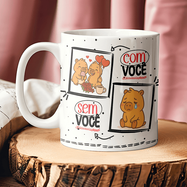 7 Artes para Caneca Dia dos Namorados Capivara Arquivo Editável  5