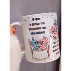 Arte Caneca O que a Gente Vai Prometer Um Para o Outro Stitch e Angel Arquivo em Jpg 1
