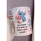Arte Caneca O que a Gente Vai Prometer Um Para o Outro Stitch e Angel Arquivo em Jpg 2