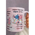 Arte Caneca O que a Gente Vai Prometer Um Para o Outro Stitch e Angel Arquivo em Jpg 4