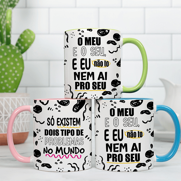 6 Artes para Caneca Café e Sarcasmo Frases Arquivo Editável 2
