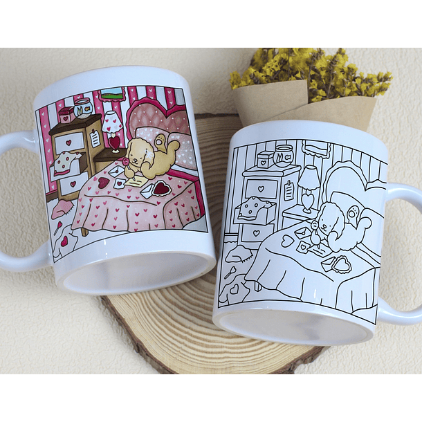 7 Artes para Caneca Bobie  Goods para Pintar Arquivo Editável 1