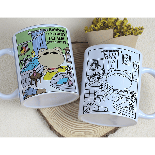 7 Artes para Caneca Bobie  Goods para Pintar Arquivo Editável 2