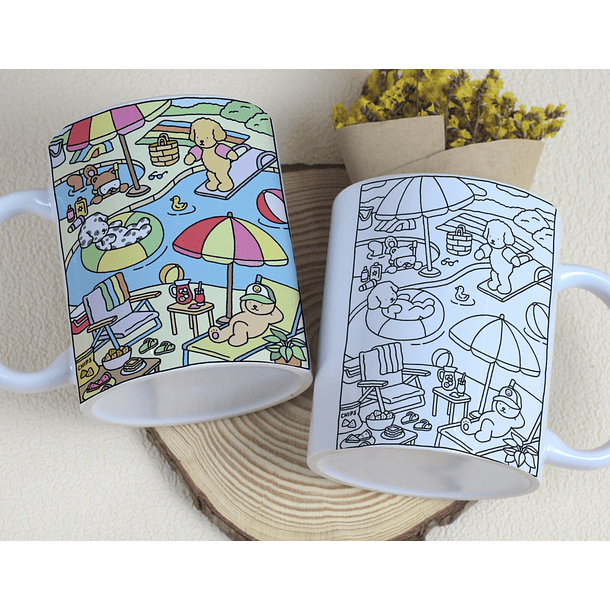 7 Artes para Caneca Bobie  Goods para Pintar Arquivo Editável 6