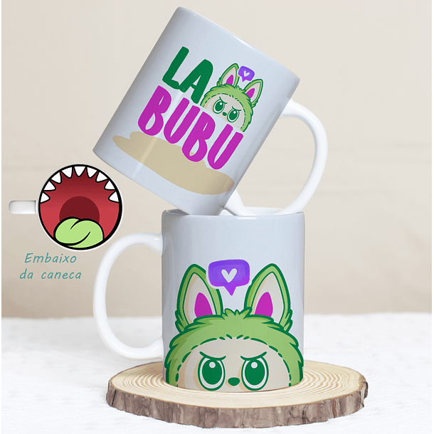 7 Artes para Caneca Labubu bocão Arquivo Editável 3
