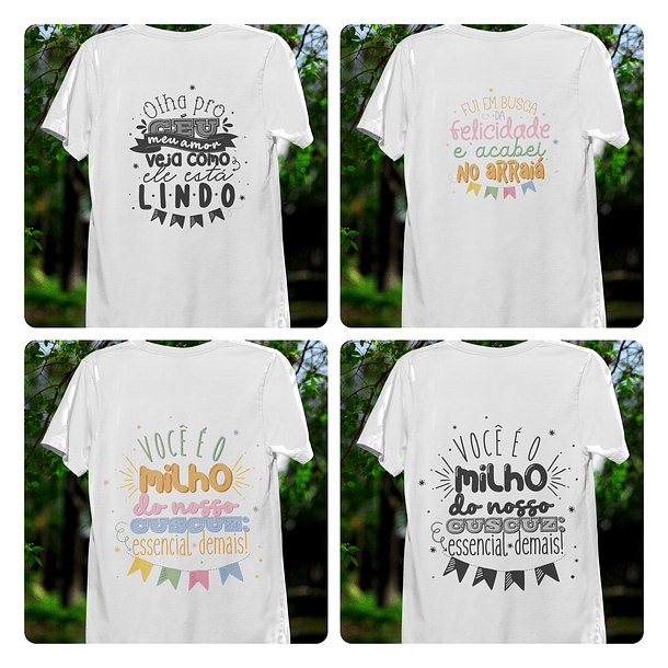 10 Artes para Camisa ou Caneca Frases Festas Juninas Arquivo Editável  2