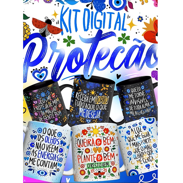 32 Artes para Caneca Olho Grego Proteção Arquivo em Jpg 1