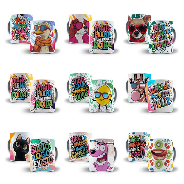 67 Artes para Caneca Frases Engraçadas Sincerão Arquivo em Jpg  2