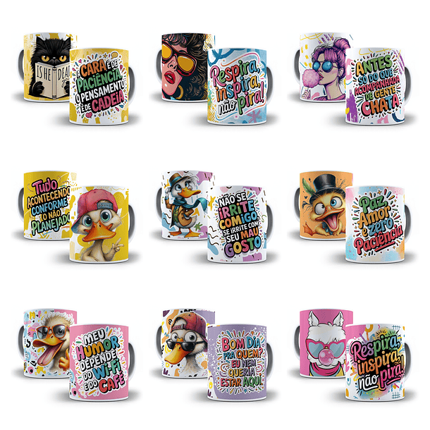 67 Artes para Caneca Frases Engraçadas Sincerão Arquivo em Jpg  7