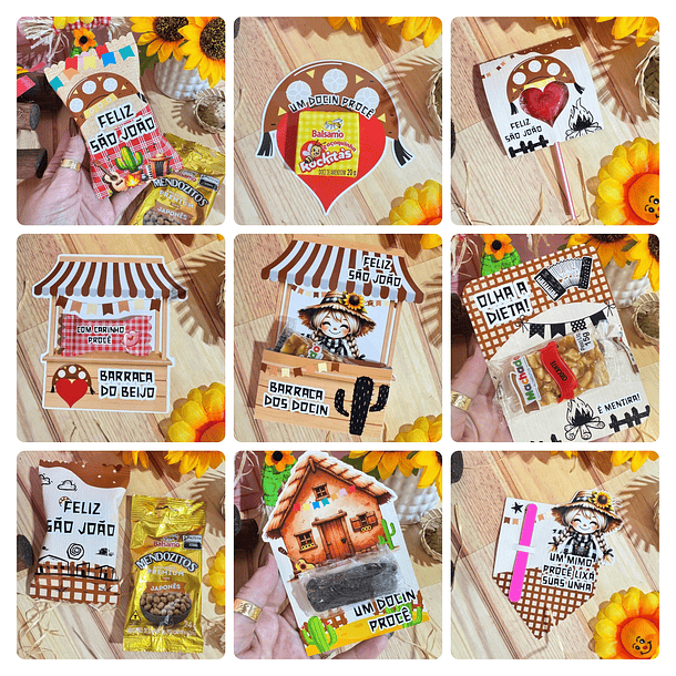 Arquivos de Corte Mimos São João Fresta Junina Arquivo em Png 4