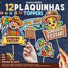Arquivos Plaquinhas Toppers Festa Junina Arquivo em Png  1