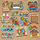 Arquivos Plaquinhas Toppers Festa Junina Arquivo em Png  2