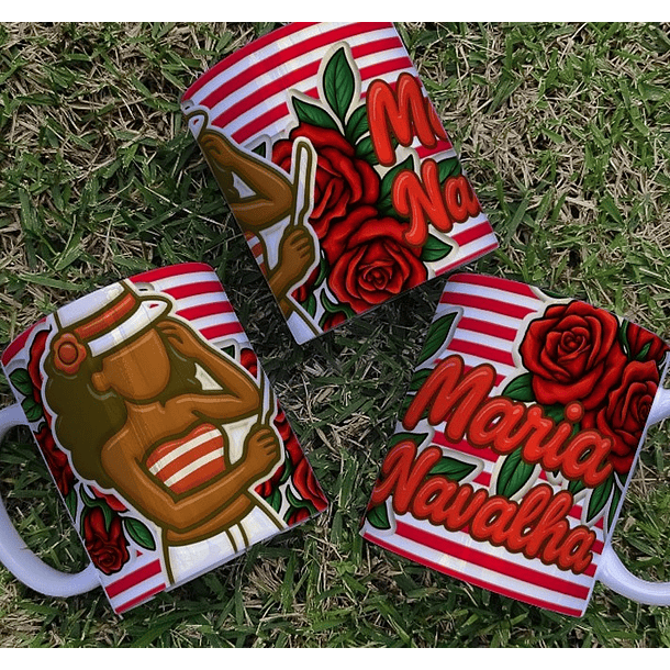 6 Artes para Caneca Zé Pilantra e Maria Navalha Arquivo Editável  2