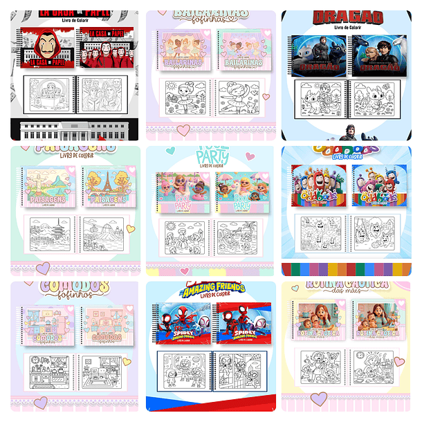 Arquivos Livros para Colorir Personagens Arquivo em Pdf  3