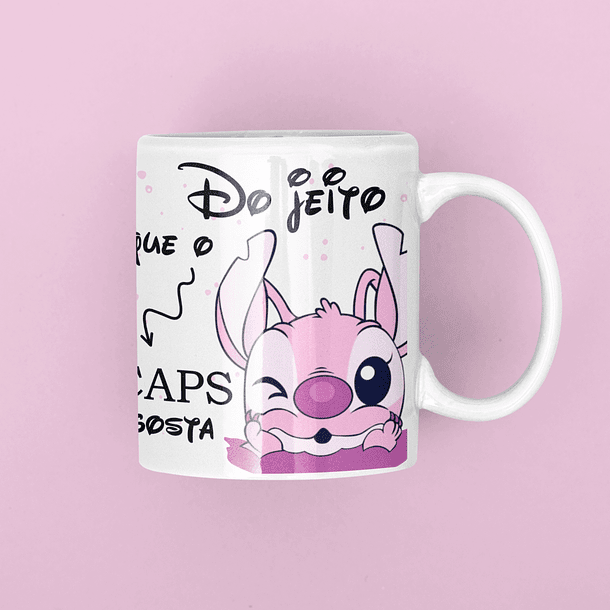 Artes Caneca Angel do Jeito que o Caps Gosta Rosa em Png 2