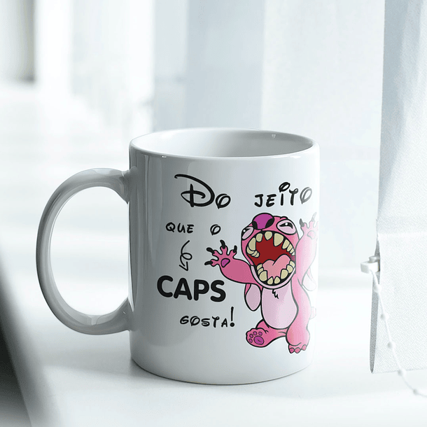 Artes Caneca Stitch e Angel do Jeito que o Caps Gosta em Png  1