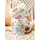 4 Artes para Caneca e Camisa Labubu Arquivo em Png 1