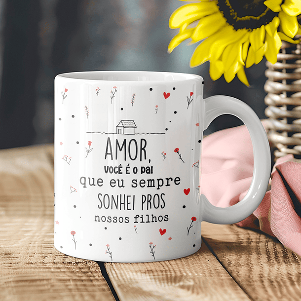 10 Artes para Caneca Dia dos Pais Minimalista Arquivo Editável  1