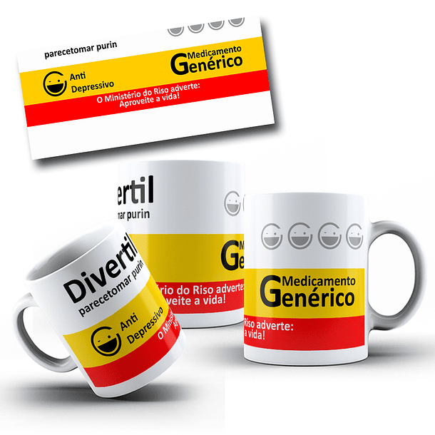 8 Artes para Caneca Medicamentos Frases engraçadas Arquivo Editável  8