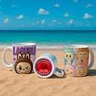 10 Artes para Caneca Labubu Bocão Arquivo Editável  7