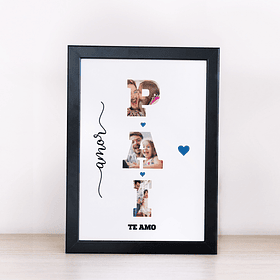 Arte Quadro Amor Pai Arquivo Png