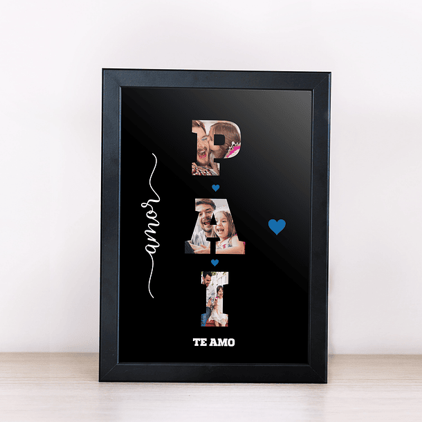 Arte Quadro Amor Pai Arquivo Png 2