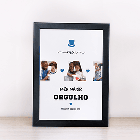 Arte Quadro Meu Pai Meu Maior Orgulho Feliz Dia Dos Pais Arquivo Png