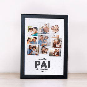 Arte Quadro O Melhor Pai do Mundo Arquivo Png