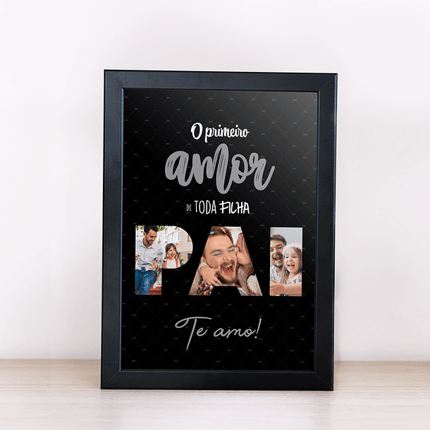 Arte Quadro O Primeiro Amor de Toda Fiolha Pai Te Amo Arquivo Png 2