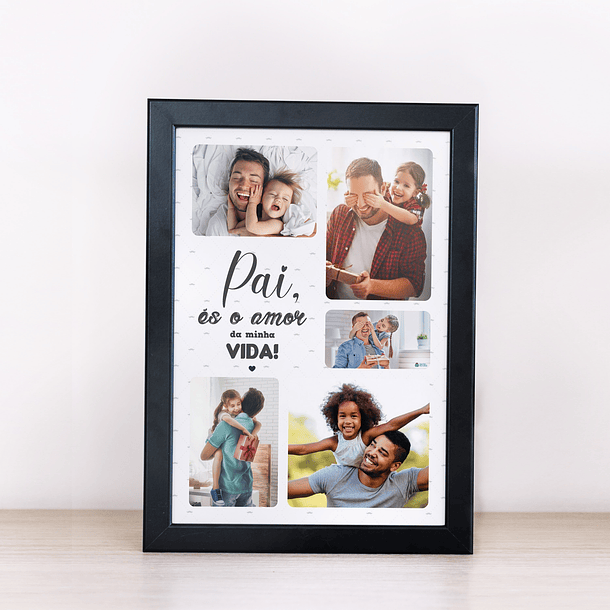 Arte Quadro Pai És O Amor da Minha Vida Arquivo Png 