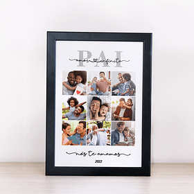 Arte Quadro Pai Amor Infinito Arquivo Png