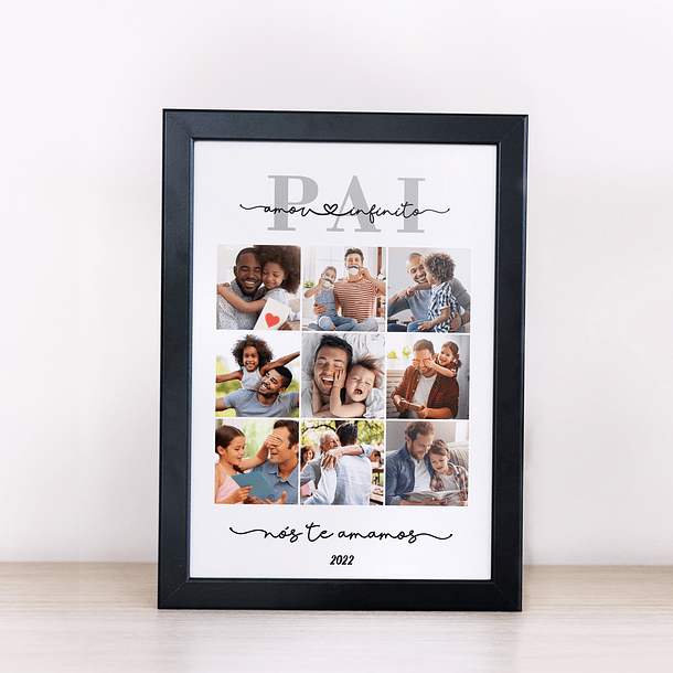 Arte Quadro Pai Amor Infinito Arquivo Png 1