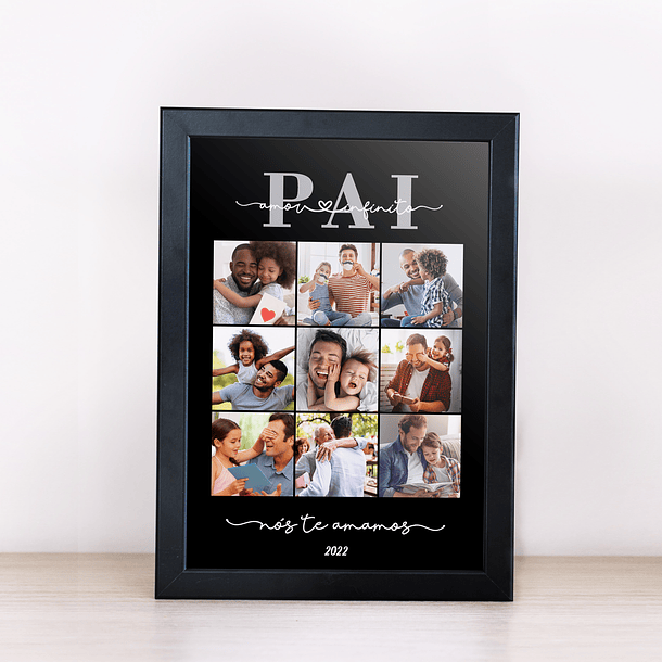 Arte Quadro Pai Amor Infinito Arquivo Png 2